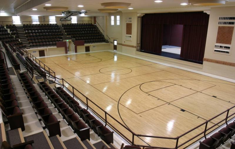 view of TMB auditorium from SE corner empty