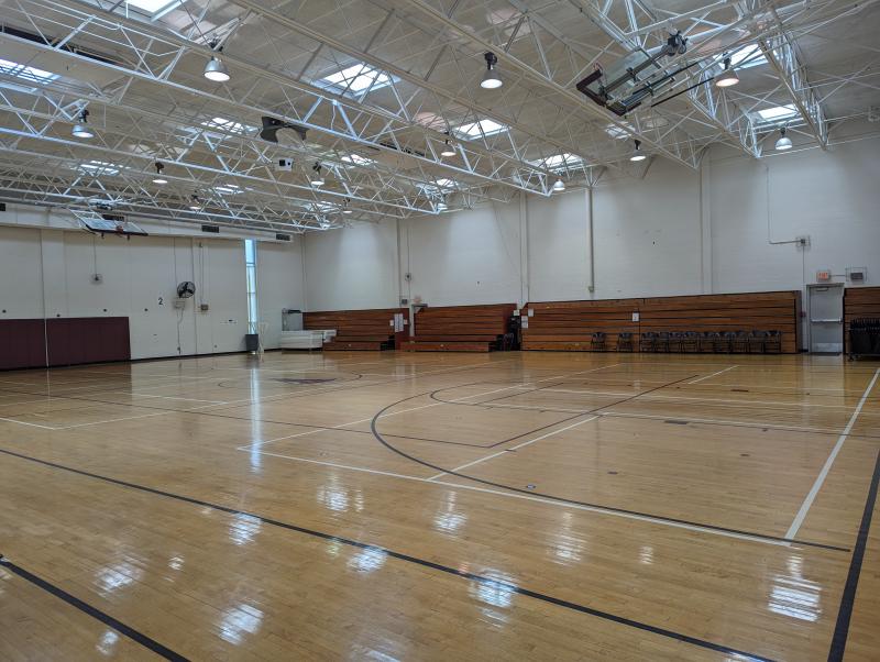 A picture of the gymnasium at the Palmer Center