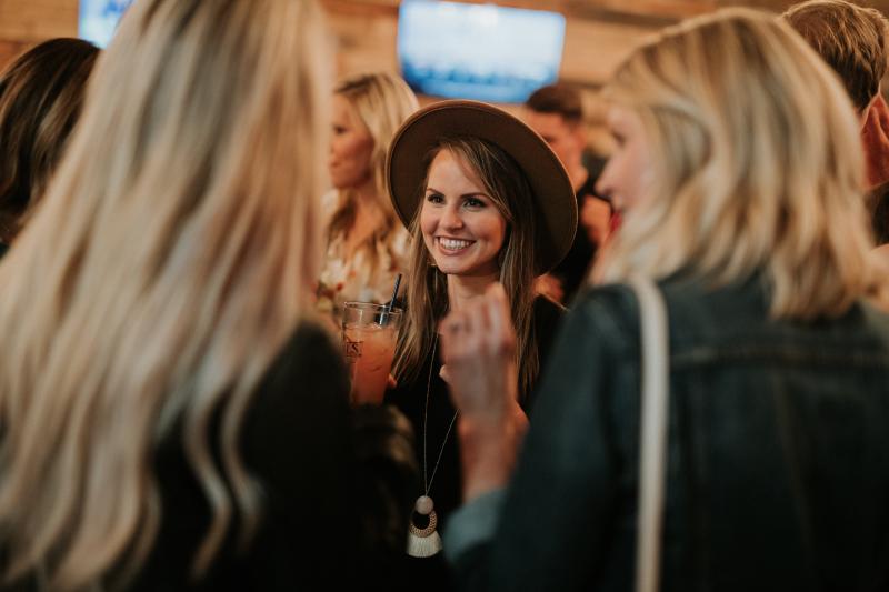 Image of crowd at Three Trails Brewing 