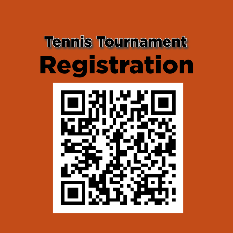 QR code for Tennis Tournament Registration